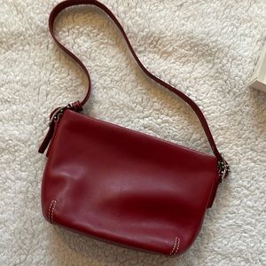 COPY - Red leather Coach bag, small, unused